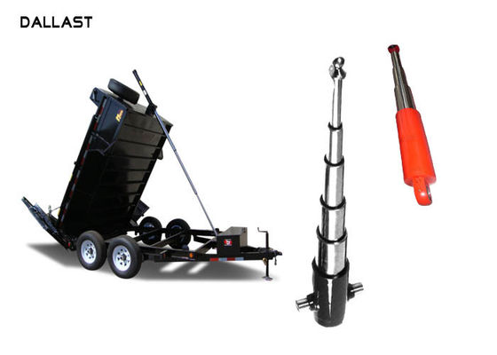 10 Inch Single Acting Hydraulic Ram 3-5 Stages Telescopic Sleeve Cylinder Structure